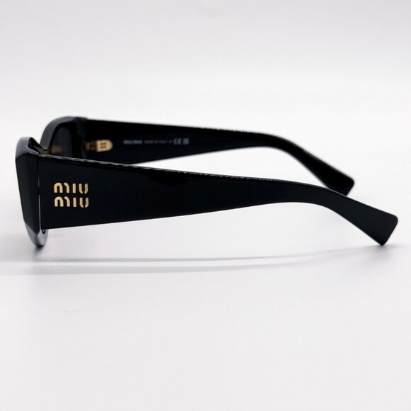 NEW MIU MIU MU06YS 1AB5S0 WOMEN SUNGLASSES SMU 06Y 1AB5S0 BLACK EYEWEAR - Picture 6 of 10